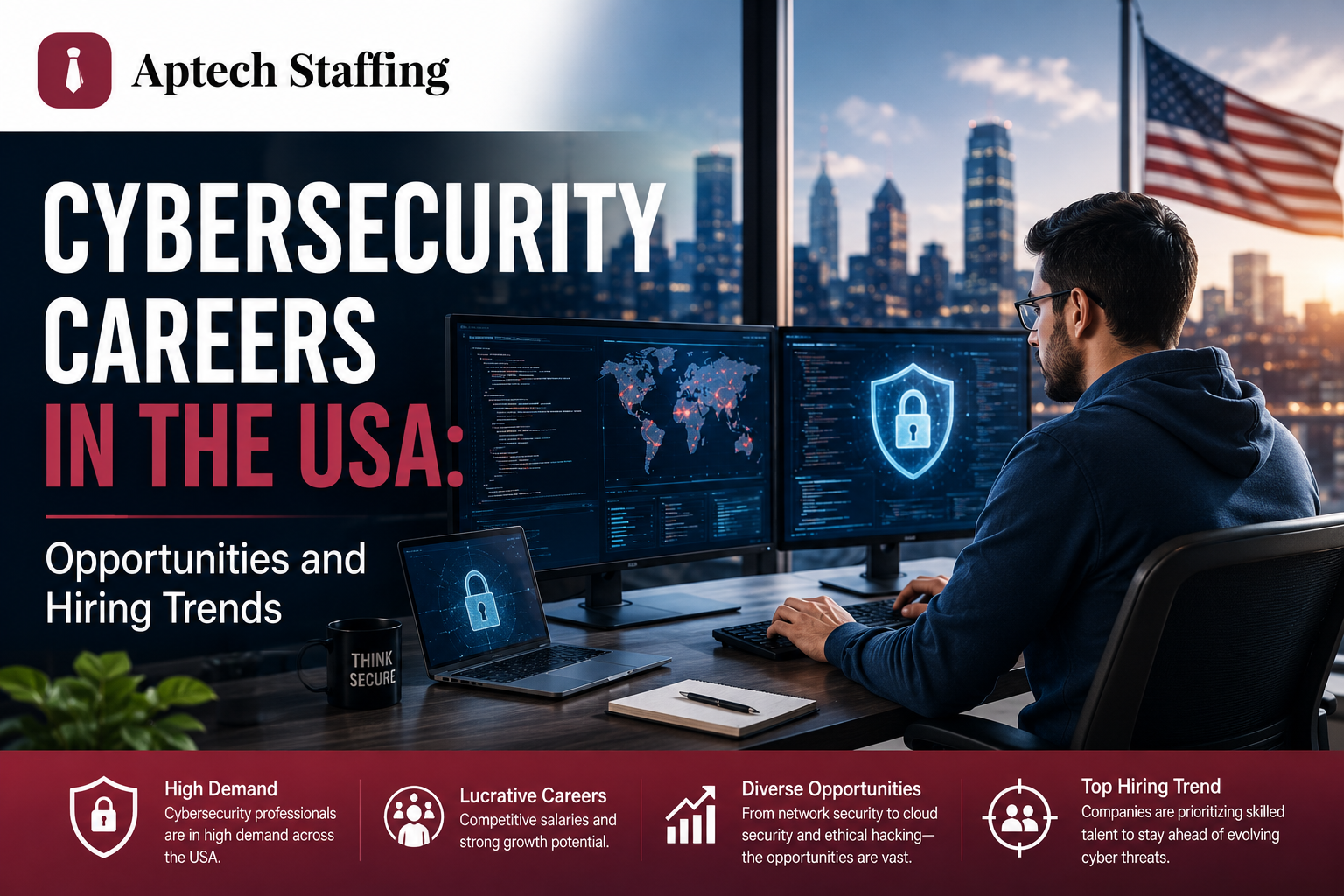 Cybersecurity Careers in USA: Opportunities and Hiring Trends
